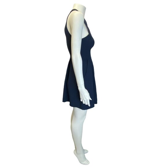 Speechless Navy Blue Dress New w/Tags $58 Small Short Fitted Classic Knee Length - Picture 4 of 11